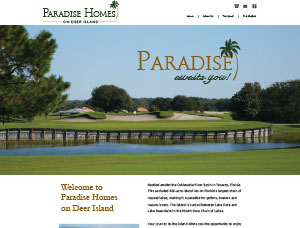 Paradise Homes screen capture