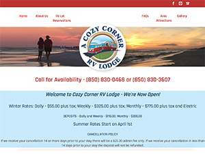 A Cozy Corner RV Lodge screen capture