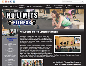 No Limits Fitness screen capture