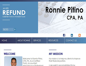 Ronnie Pitino, CPA screen capture