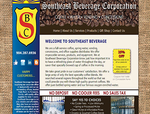 Southeast Beverage Corporation screen capture